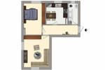 Etagenwohnung Freiberg Freiberg Ost - 2 Zimmer, 46 m&sup2;, 276&euro; | Angebot:26763952