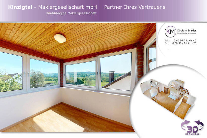 RÜCKZUGSORT MIT AUSSICHT - 3-Zimmer Wohnung mit Wintergarten in ruhiger Lage