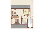 Dachgeschoßwohnung Bad Schmiedeberg - 2 Zimmer, 40 m&sup2;, 235&euro; | Angebot:26689255