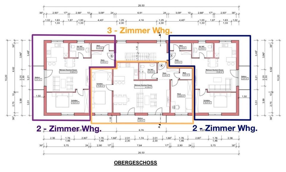 3-Zimmer-Wohnung mit Balkon - Neubau, Erstbezug 3 zimmer
