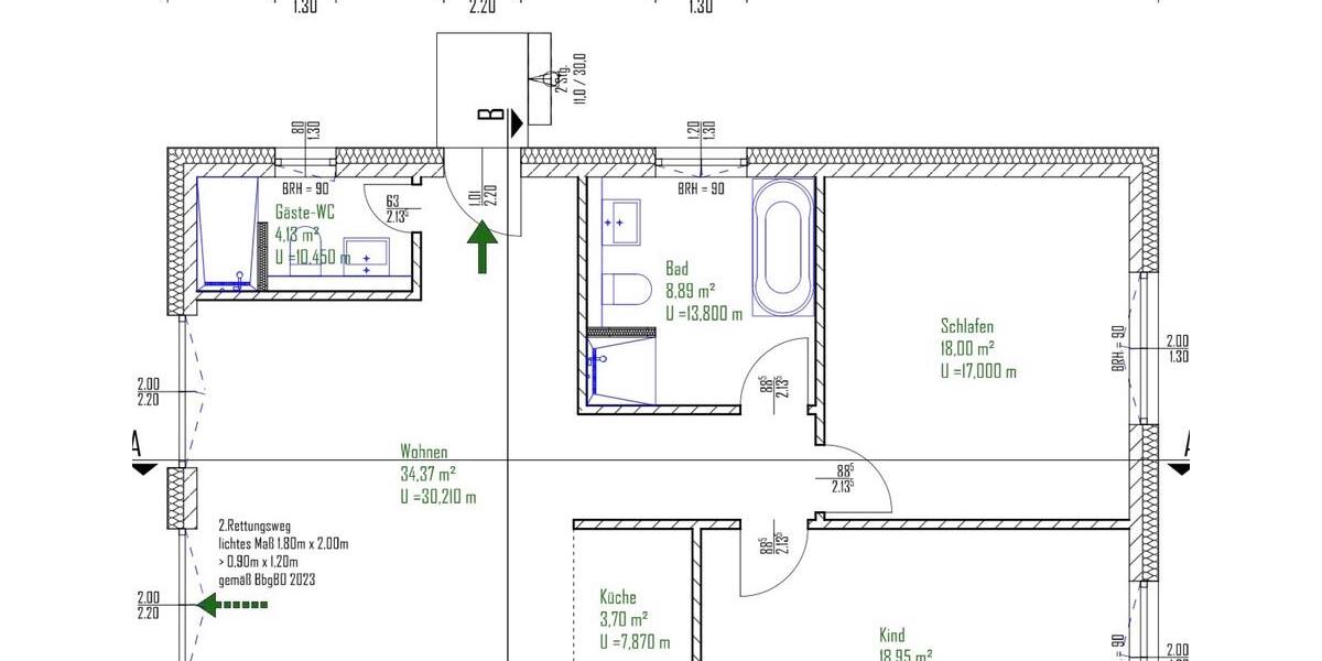 Erdgeschoßwohnung Brieselang - 3 Zimmer, 90 m&sup2;, 1.500&euro; | Angebot:24298462