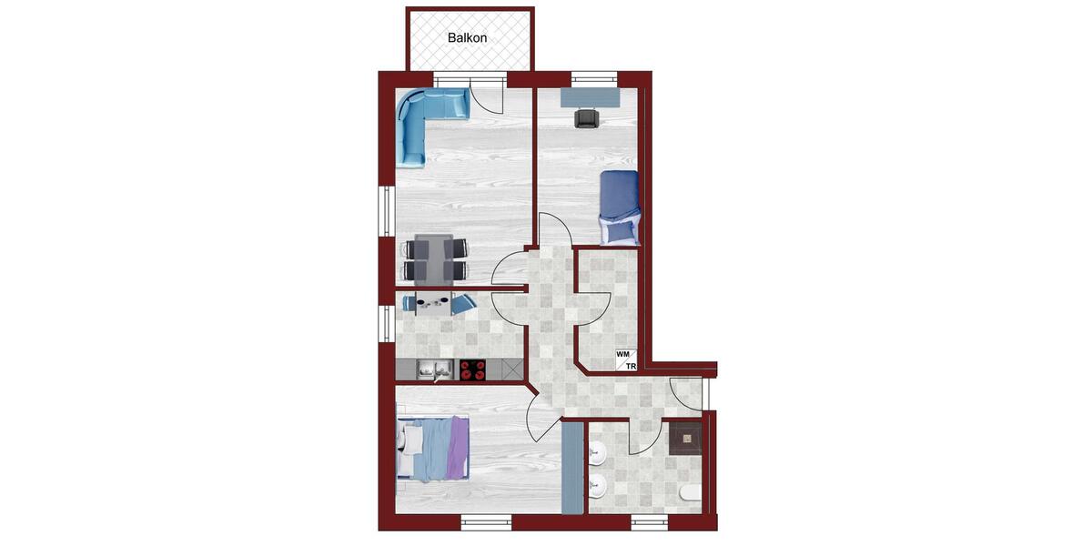 Terrassenwohnung Bösel - 2 Zimmer, 70 m&sup2;, 725&euro; | Angebot:26056857