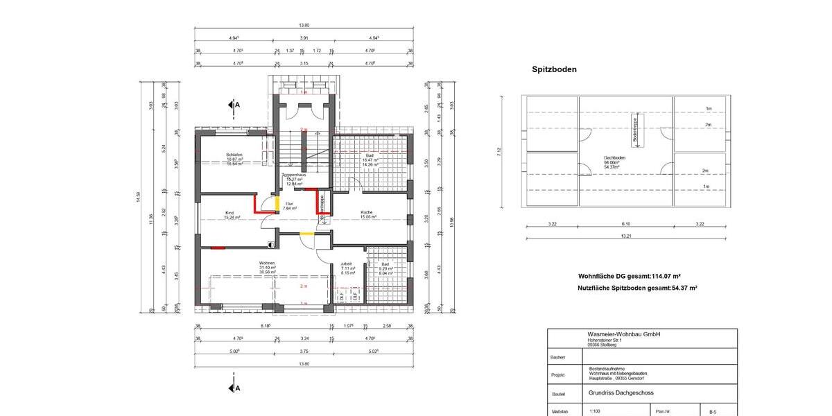 Dachgeschoßwohnung Hohenstein-Ernstthal Ernstthal - 4 Zimmer, 114 m&sup2;, 685&euro; | Angebot:26348747