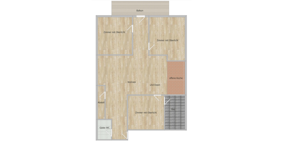 Dachgeschoßwohnung Waging am See Fisching - 4 Zimmer, 105 m&sup2;, 840&euro; | Angebot:24781133