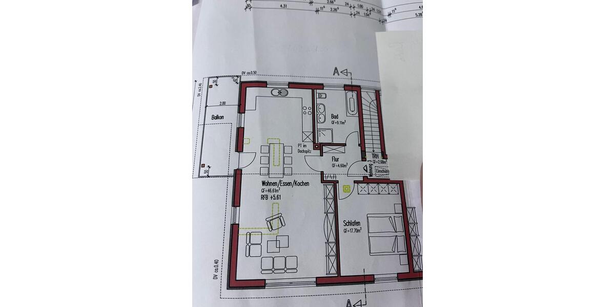 Etagenwohnung Wittislingen - 2 Zimmer, 79 m&sup2;, 900&euro; | Angebot:26368926