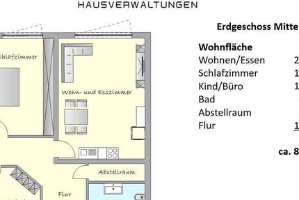 Wohnung Gladenbach - 3 Zimmer, 84 m&sup2;, 690&euro; | Angebot:26947081