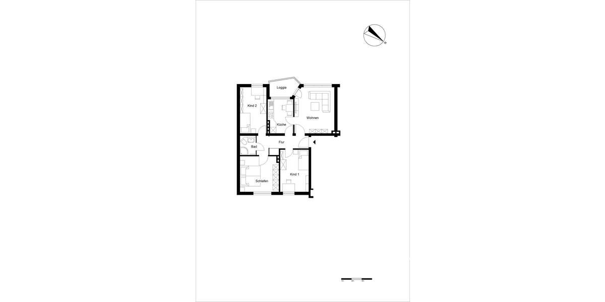 Etagenwohnung Salzhemmendorf - 4 Zimmer, 72 m&sup2;, 363&euro; | Angebot:26915610