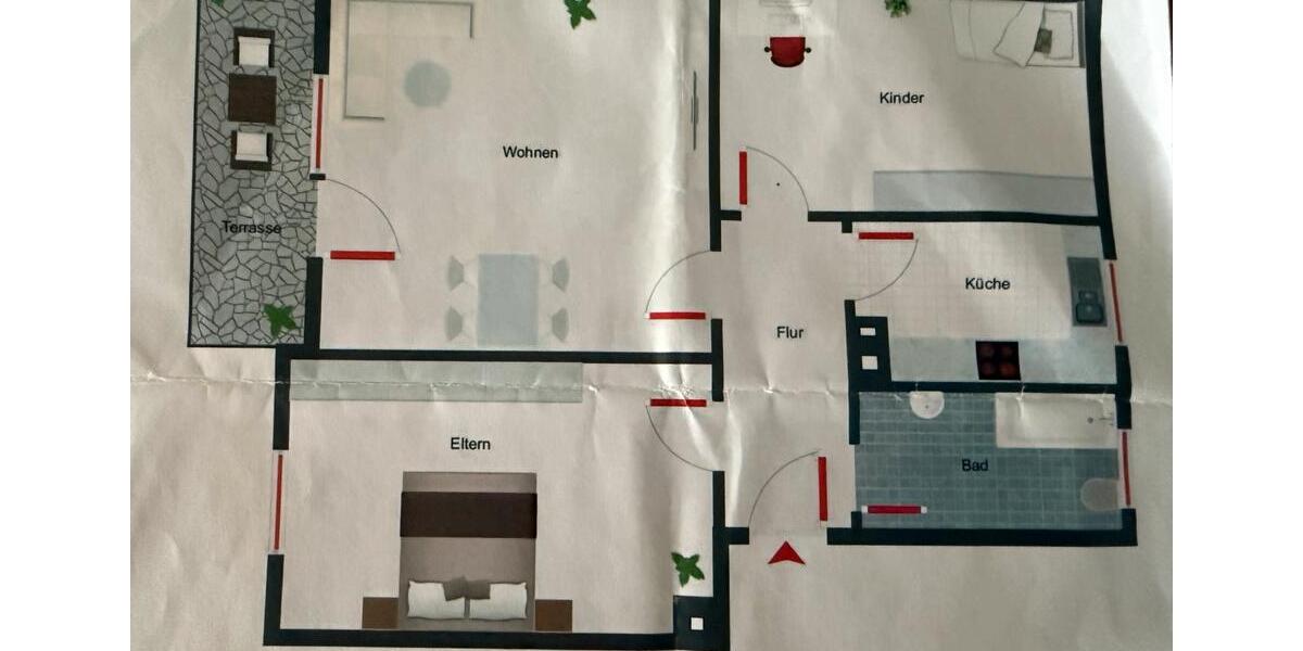 Etagenwohnung Freilassing - 3 Zimmer, 67 m&sup2;, 730&euro; | Angebot:25097719