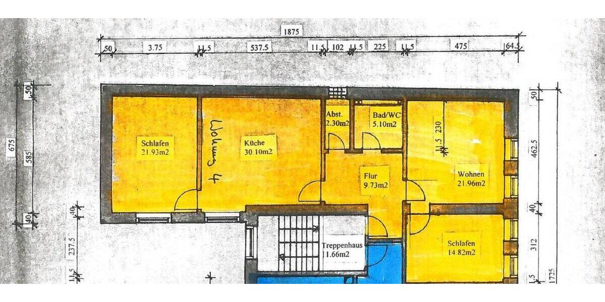 Etagenwohnung Bingen am Rhein Bingerbrück - 3 Zimmer, 110 m&sup2;, 1.060&euro; | Angebot:26801246