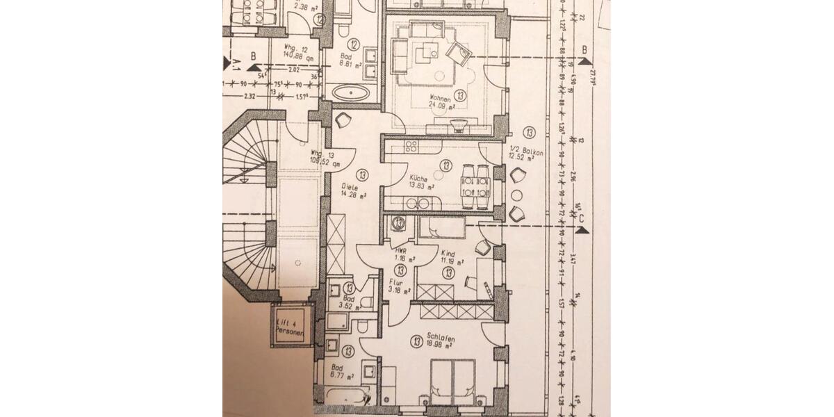 Etagenwohnung Radebeul - 3 Zimmer, 107 m&sup2;, 1.720&euro; | Angebot:25168613