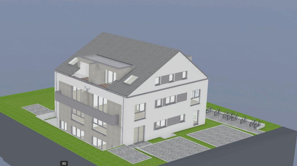 Erstbezug: stilvolle DG Wohnung mit großzügiger Loggia 3 zimmer