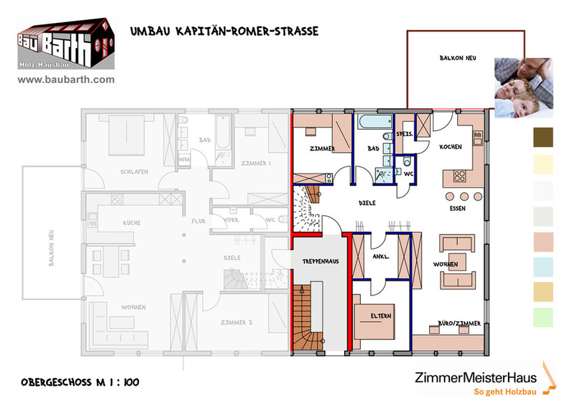 MIETKAUF MÖGLICH: Idyllisch im Grünen am Ortsrand: Großzügige 4-Zimmerwohnung mit großem Balkon in Konstanz-Dettingen I 95-145m2 zimmer