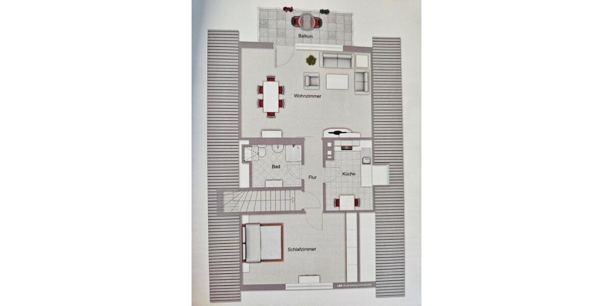 Dachgeschoßwohnung Bergkamen - 2 Zimmer, 71 m&sup2;, 550&euro; | Angebot:26413909