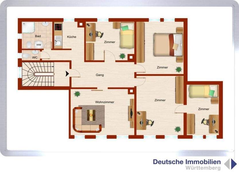 Große 5 Zimmer Mietwohnung (1.OG) in Stuttgart- Ost 5 zimmer