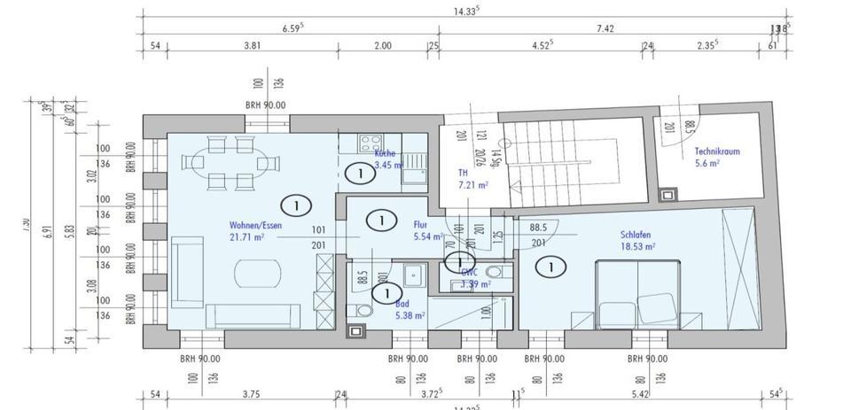 Helle EG-Wohnung in Roth mit Top-Lage – ab 1 Monat mietbar