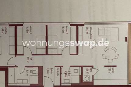 Wohnung Berlin - 4 Zimmer, 100 m&sup2;, 1.800&euro; | Angebot:23064119