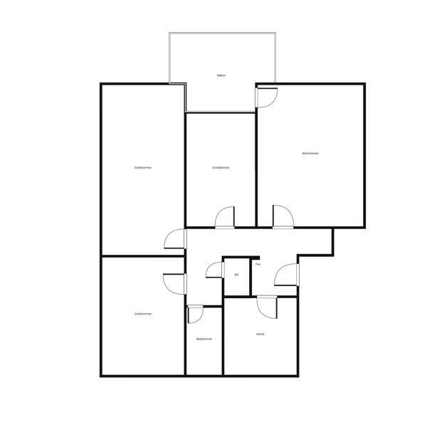 Mehr Platz für Sie und Ihre Liebsten - 3-Zimmer mit 73 qm und Balkon zimmer
