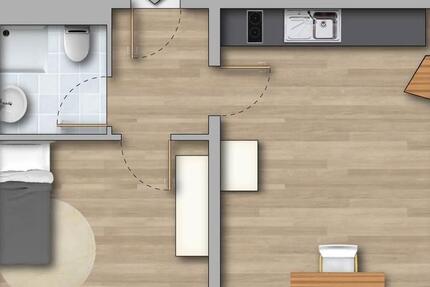 ++ Einzelappartement E3 möbliert zu vermieten ++ 2 zimmer