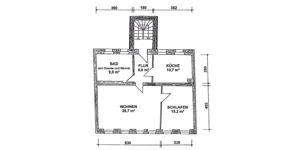 Etagenwohnung Torgau - 2 Zimmer, 71 m&sup2;, 490&euro; | Angebot:24906119