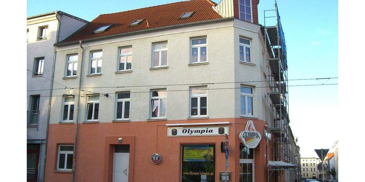 Etagenwohnung Schwerin Paulsstadt - 1 Zimmer, 38 m&sup2;, 300&euro; | Angebot:24609573
