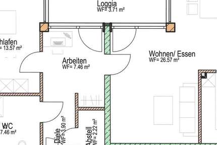 Wohnung Siegsdorf - 2 Zimmer, 71 m&sup2;, 1.003&euro; | Angebot:26739998