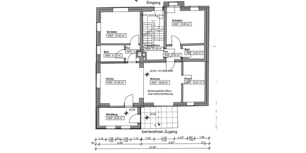 Erdgeschoßwohnung Bad Belzig - 4 Zimmer, 100 m&sup2;, 1.140&euro; | Angebot:25954096