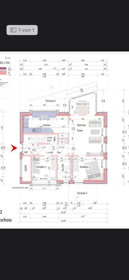 Schöne 3-Zimmer-Wohnung in ruhigem 2-Parteien-Haus zu vermieten
