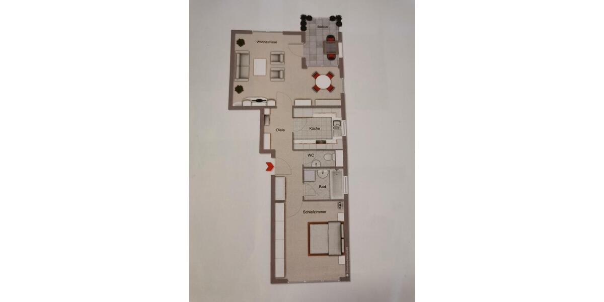Etagenwohnung Sindelfingen Eichholz - 2 Zimmer, 67 m&sup2;, 980&euro; | Angebot:26705353