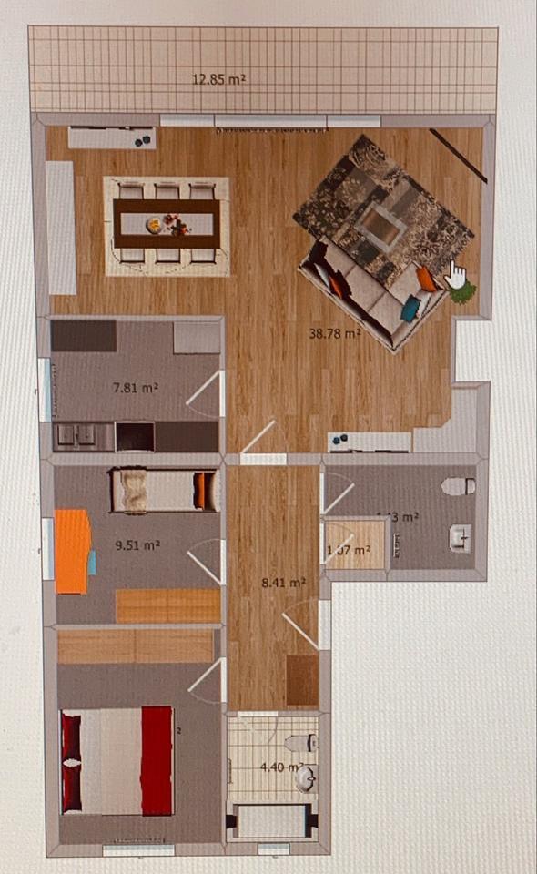 Sehr schöne 3-Zimmerwohnung mit Balkon zimmer