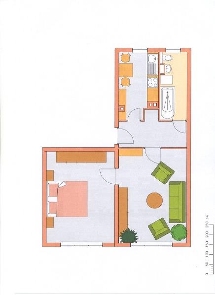 Etagenwohnung Wurzen - 2 Zimmer, 46 m&sup2;, 310&euro; | Angebot:26493229