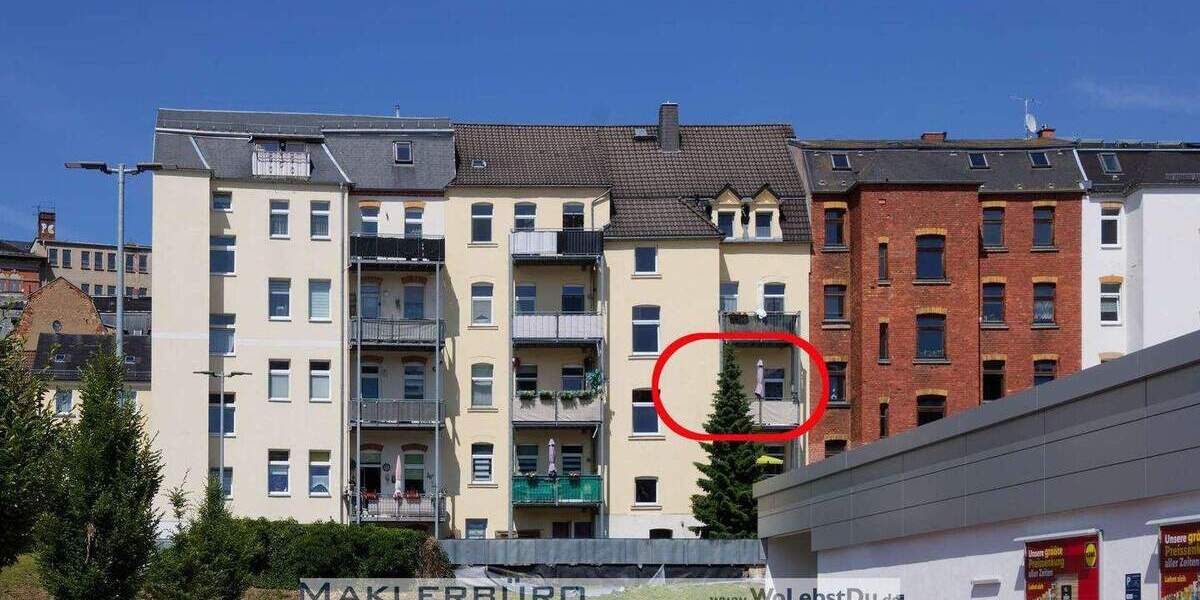Einkaufsgünstige Zweiraumwohnung mit Einbauküche und Balkon 2 zimmer