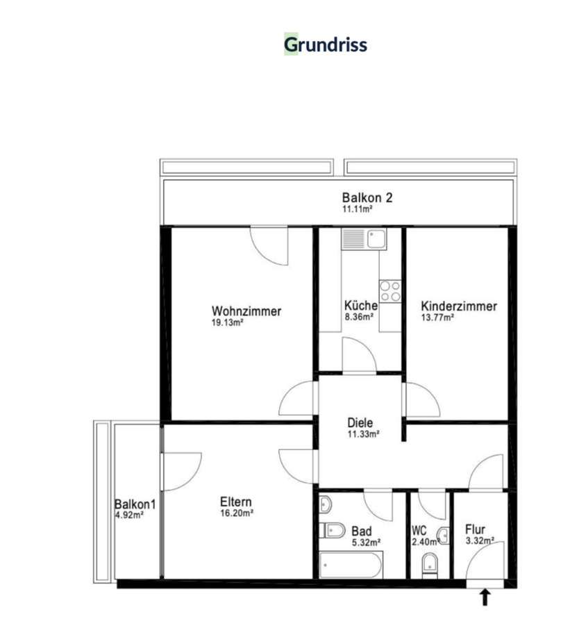 Alpenblick WG – 3 Zimmer, Balkone & Top-Lage Rosenheim