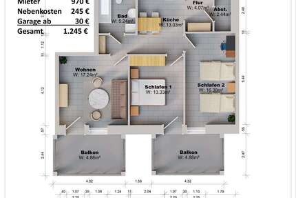 Wohnung zum Mieten in Magdeburg 970 € 82 m²