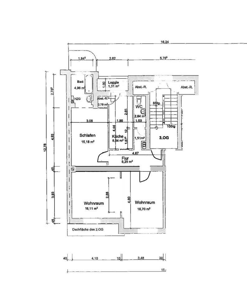 2,5 Zimmer Wohnung Wuppertal Langerfeld