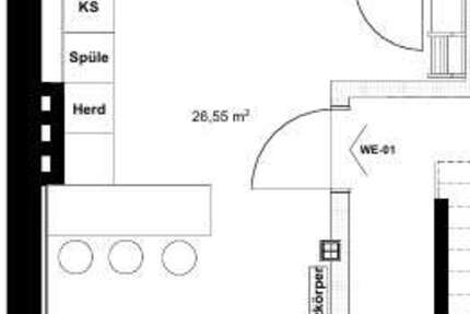 Wohnung zum Mieten in Wesseling 630 € 39.17 m² 1 zimmer