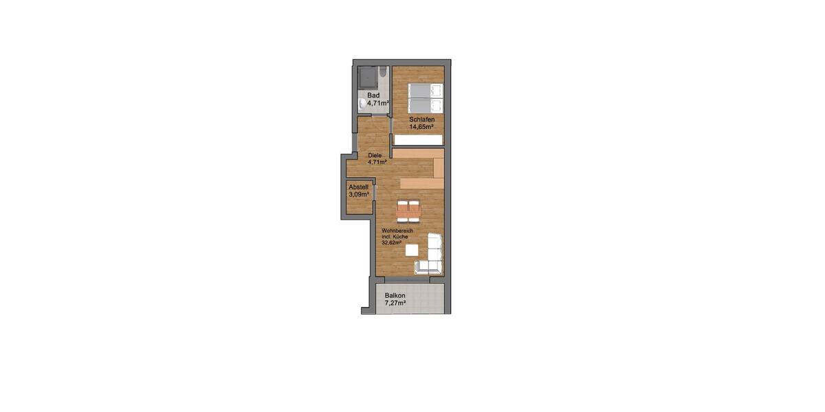 Etagenwohnung Biberach an der Riß - 2 Zimmer, 62 m&sup2;, 715&euro; | Angebot:26629130