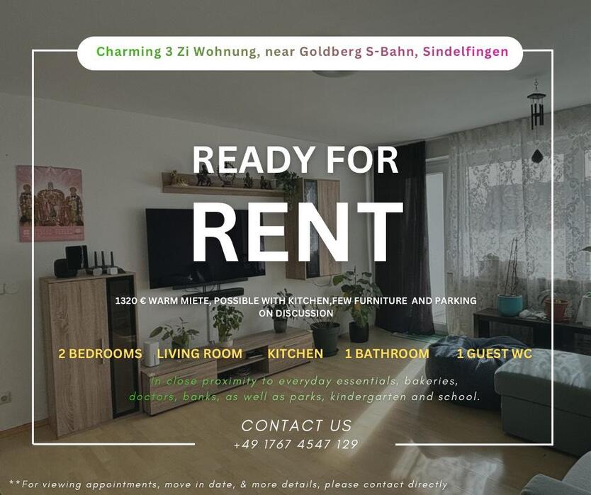 Charmante 3-Zimmer-Wohnung in Sindelfingen zu vermieten zimmer