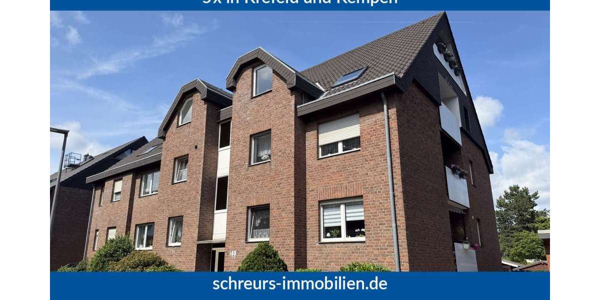 Etagenwohnung Krefeld / Hüls Hüls - 3 Zimmer, 73 m&sup2;, 650&euro; | Angebot:26837830
