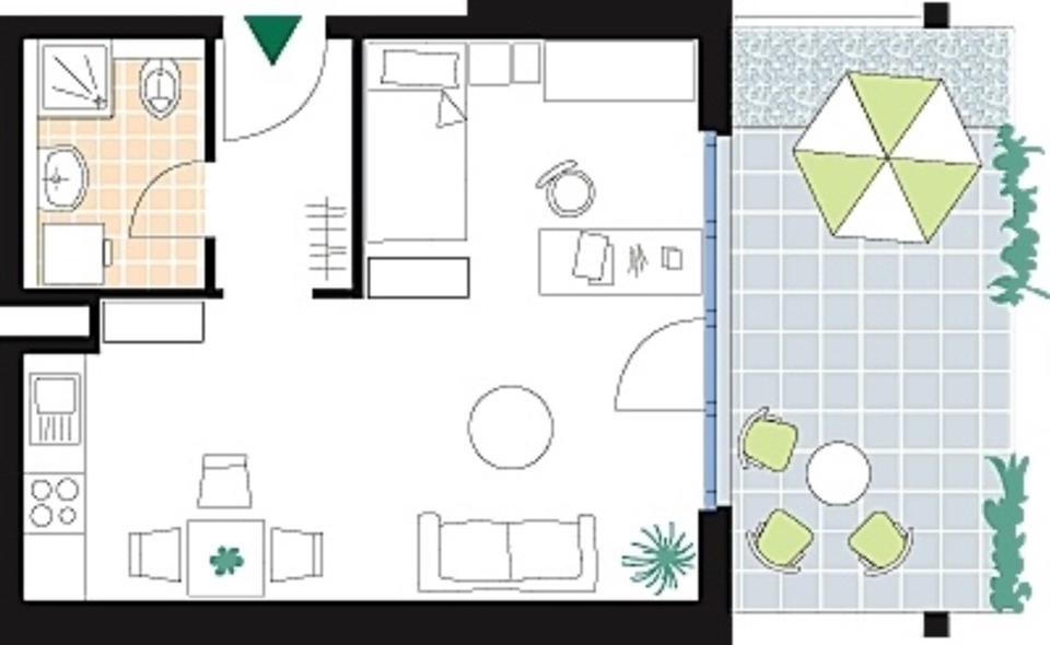 Erdgeschoßwohnung Ulm Obertalfingen - 1 Zimmer, 47 m&sup2;, 1.000&euro; | Angebot:25725041