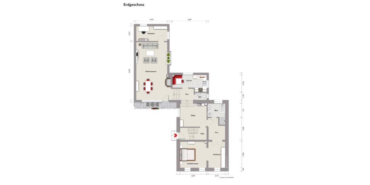 Etagenwohnung Seeheim-Jugenheim Jugenheim - 6 Zimmer, 150 m&sup2;, 1.630&euro; | Angebot:25144571