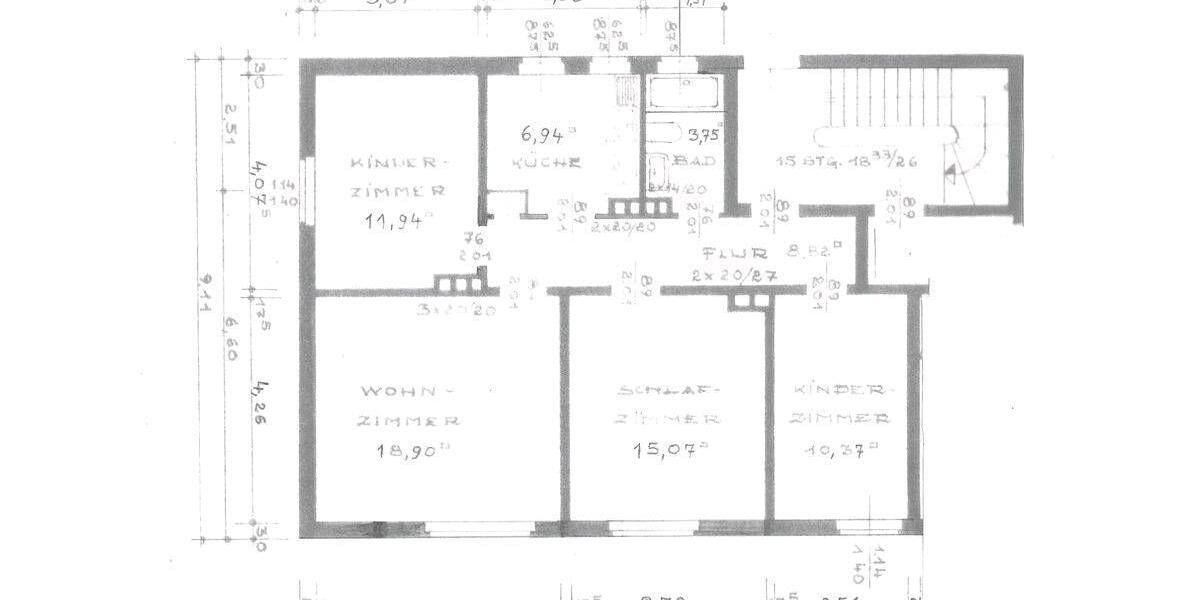 Erdgeschoßwohnung Bielefeld Heepen - 4 Zimmer, 75 m&sup2;, 627&euro; | Angebot:26693924
