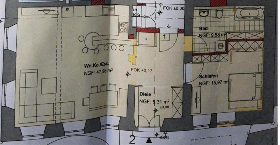 Erdgeschoßwohnung Nennslingen - 2 Zimmer, 80 m&sup2;, 700&euro; | Angebot:24526682