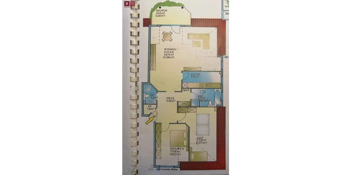 Etagenwohnung Offenbach Rumpenheim - 3 Zimmer, 106 m&sup2;, 1.325&euro; | Angebot:25214257