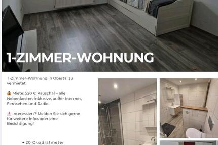 Wohnung Baiersbronn - 1 Zimmer, 20 m&sup2;, 520&euro; | Angebot:25175346