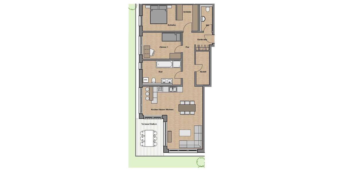Etagenwohnung Tettnang - 3 Zimmer, 96 m&sup2;, 1.512&euro; | Angebot:26730713