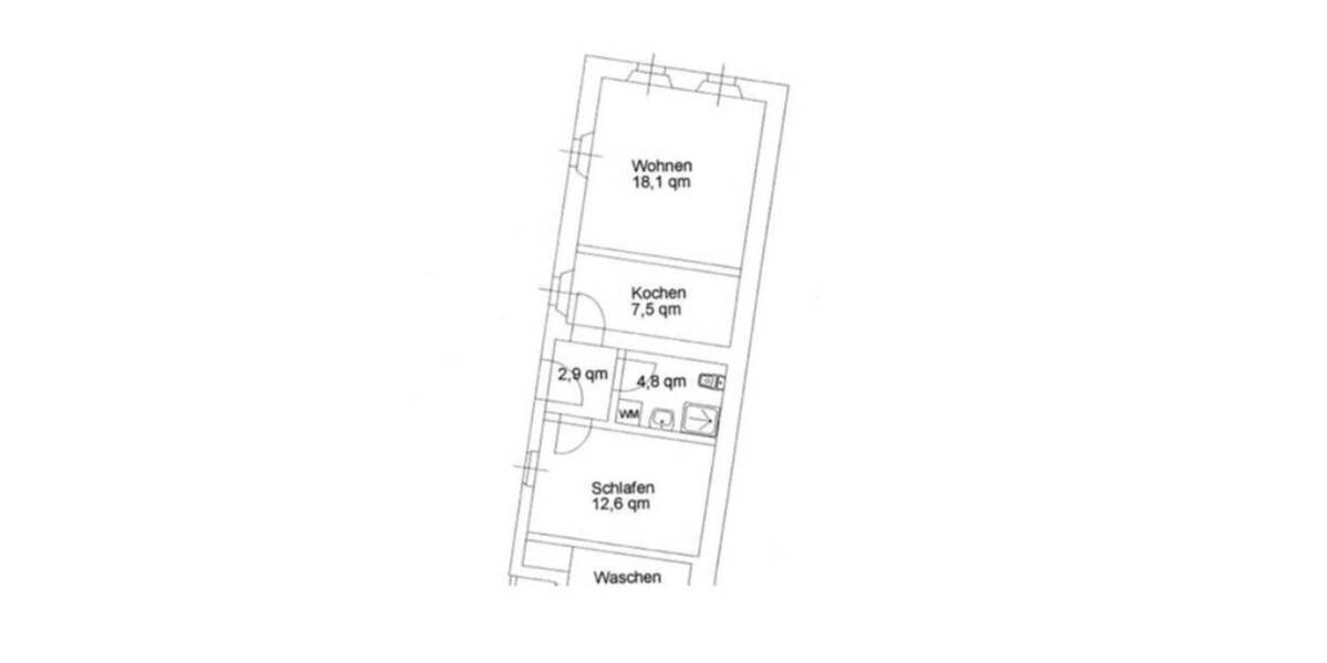 Etagenwohnung Schwarzenberg - 2 Zimmer, 44 m&sup2;, 300&euro; | Angebot:26797569