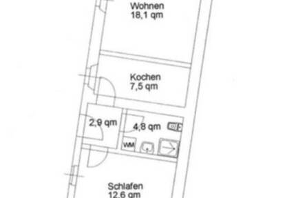 Wohnung Schwarzenberg - 2 Zimmer, 44 m&sup2;, 300&euro; | Angebot:26797569