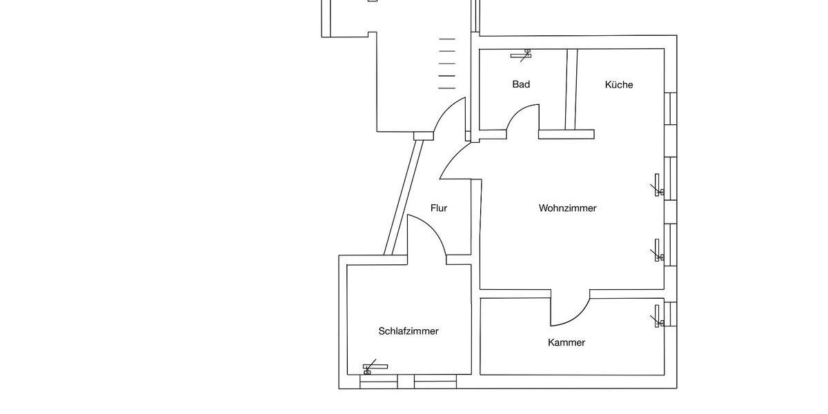 Etagenwohnung Klingenthal - 2.5 Zimmer, 59 m&sup2;, 329&euro; | Angebot:25908674