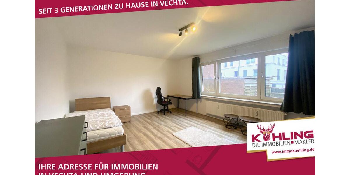 Erdgeschoßwohnung Vechta - 1 Zimmer, 18 m&sup2;, 240&euro; | Angebot:24444251