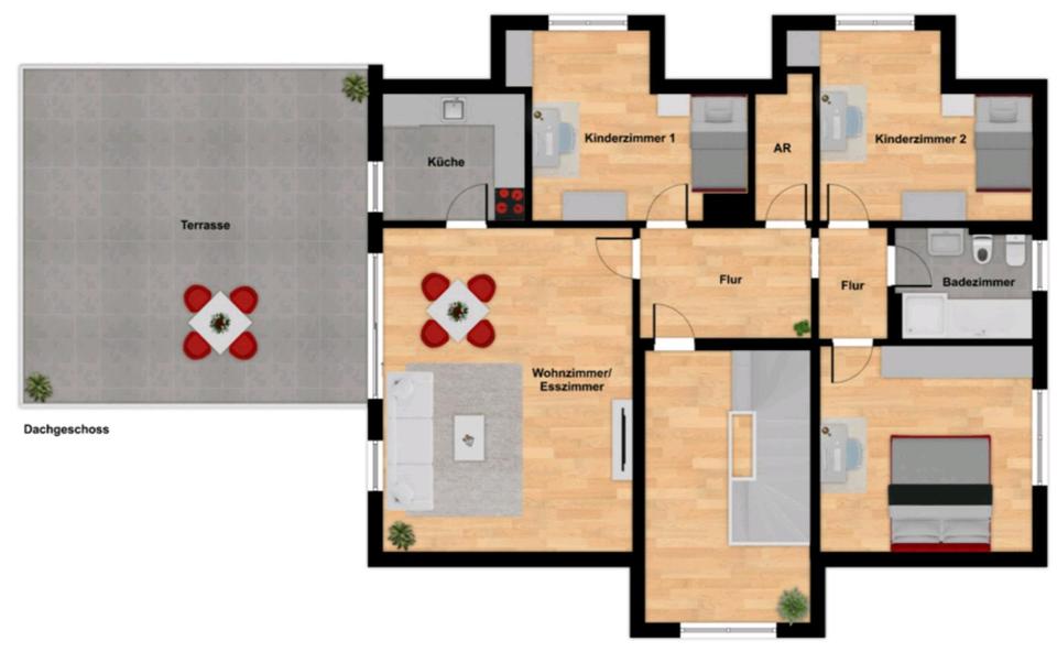 Dachgeschoßwohnung Bad Driburg - 4 Zimmer, 127 m&sup2;, 900&euro; | Angebot:25900234